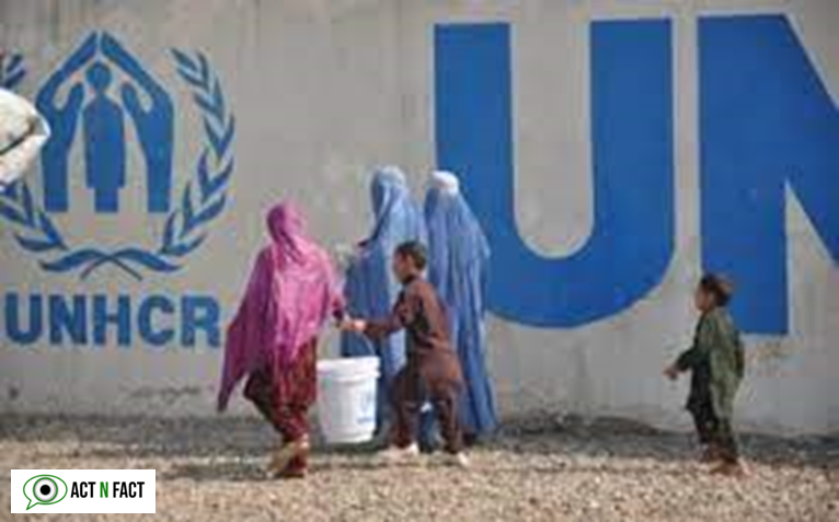 Afghan refugees at border holding center